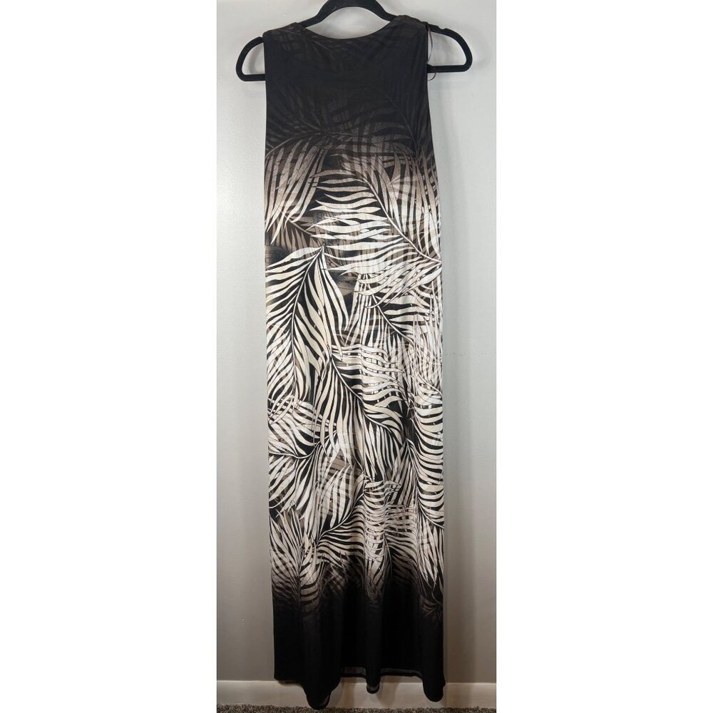Roz & Ali Plus Maxi Dress Sleeveless Ombre Brown Beige Ivory Size 20 - Picture 2 of 8